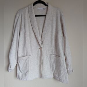Susan Graver Oatmeal Soft Jacket Size L